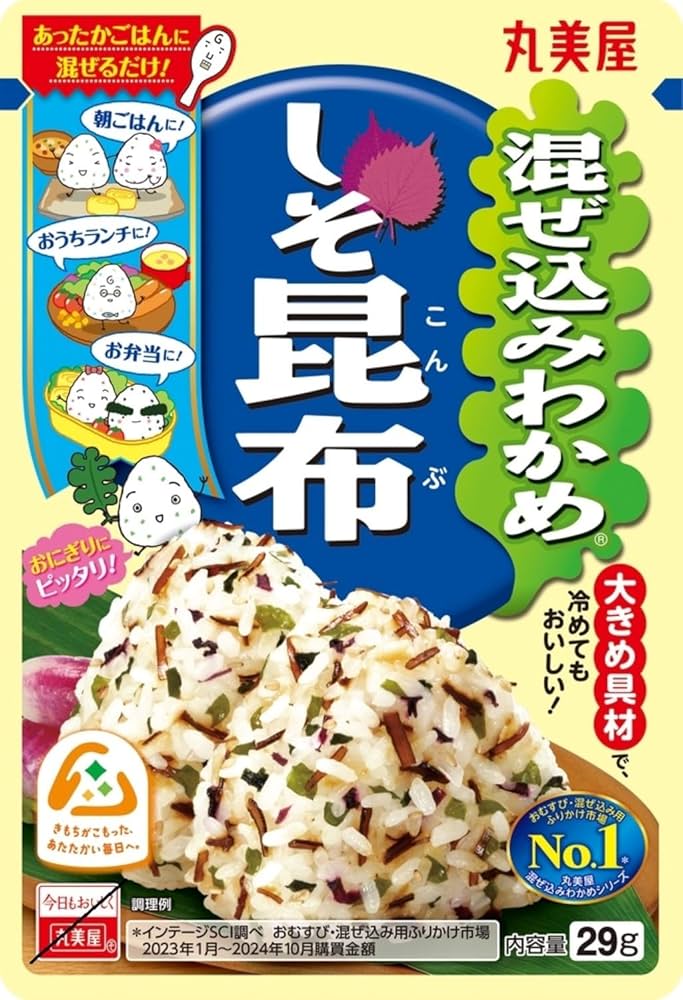 Dried Seasoning Topping For Rice (Mazekomi Wakame Shiso-Konbu) 10x29g