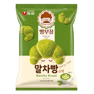 Bbangbujang Matcha Bread Snack 16x55g