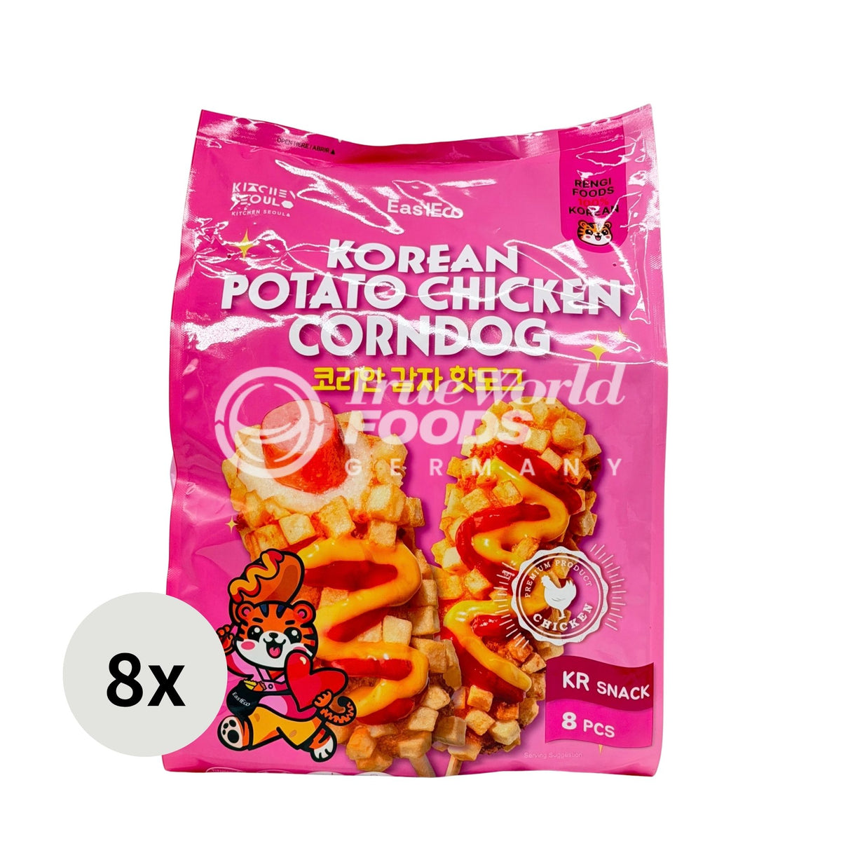 Korean Chicken Corndogs with Potato 8x240g