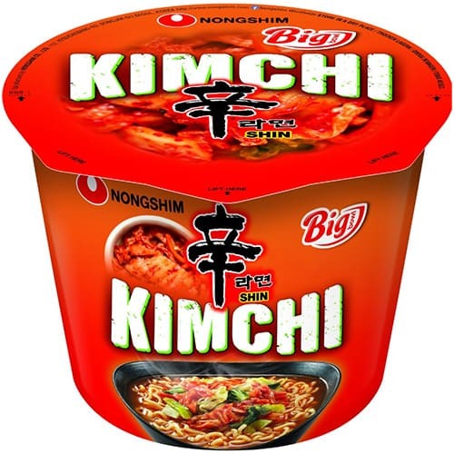 Nongshim Instant-Cup-Nudeln, Shin Kimchi Big Bowl 16 x 112 g