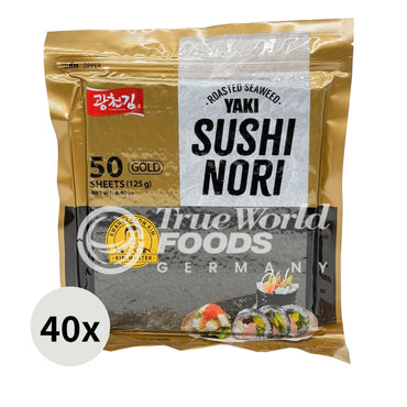 EU Roasted Sushi Nori 125g(50sheets)x40