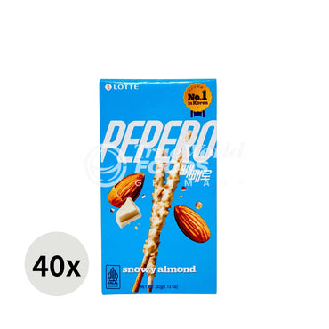 Pepero Snowy Almond 40x32g