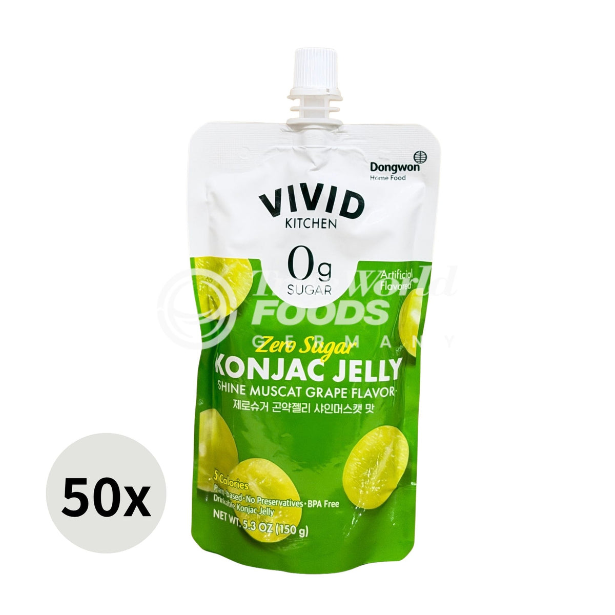 Zero Sugar Konjac Jelly Shinemuskat 50x150g