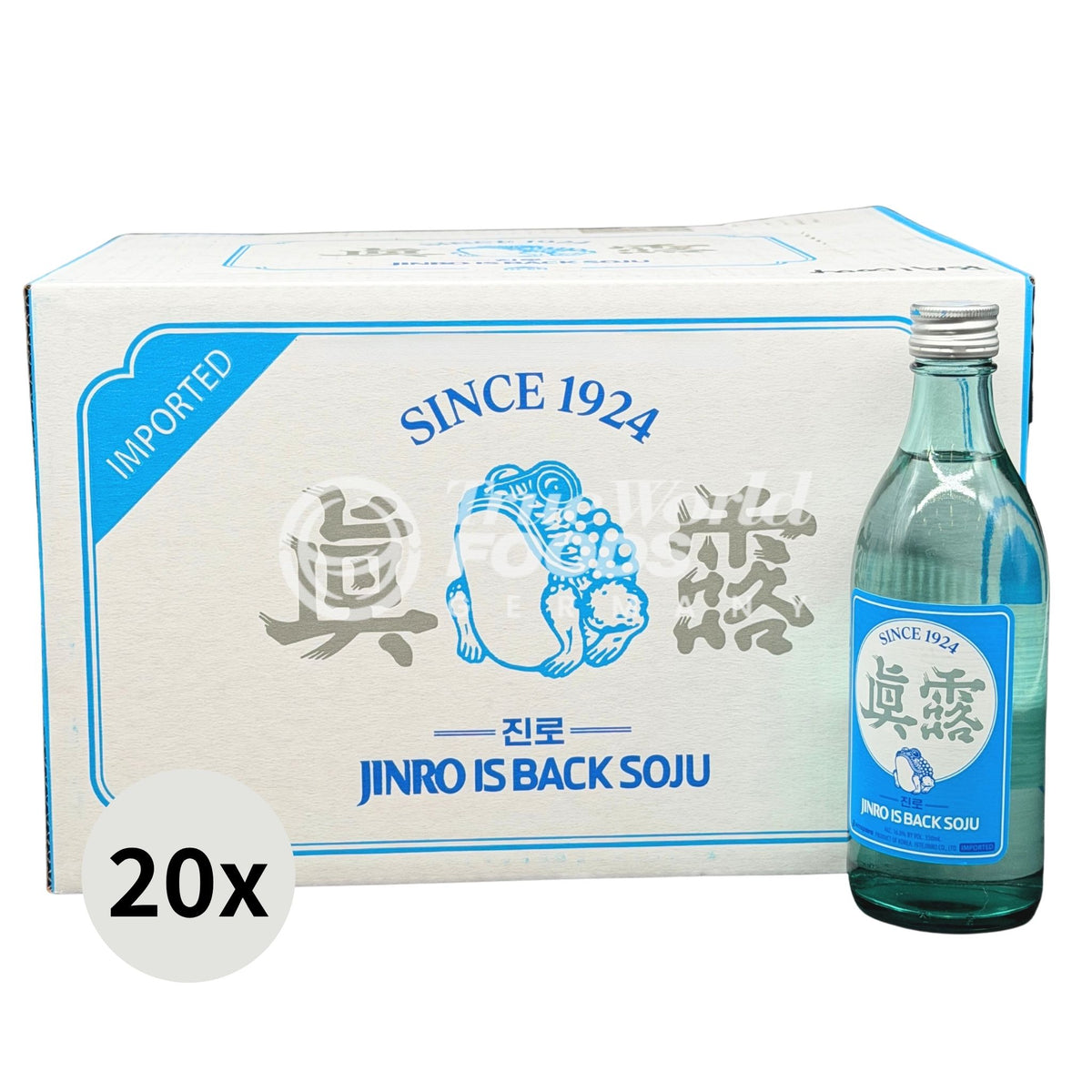 Jinro is back Soju 16,0% alc. 20x350ml