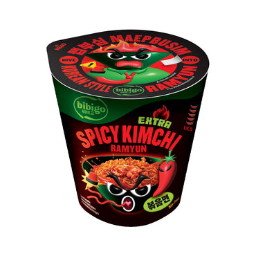 [Bibigo] Instant Cup Extra Spicy Kimchi Ramyun 8X98g