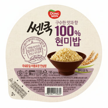 [Dongwon] Cooked 100% Brown Rice 24x195g