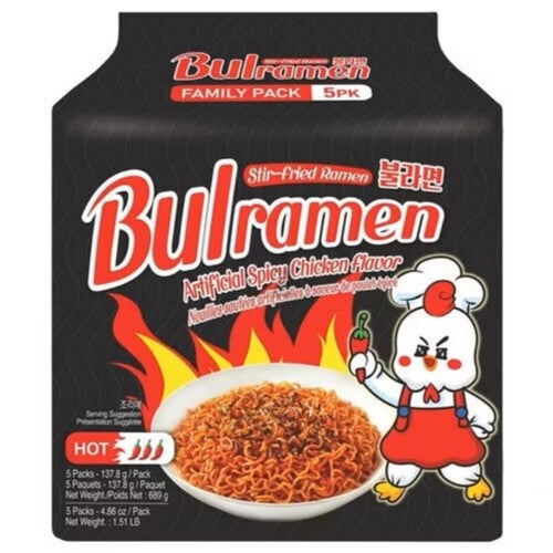 [Bulramen] Spicy Chicken Flavor Ramen Original 8x(5x138g)