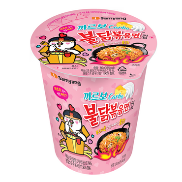 [Samyang] Instant Cup Noodles, Hot Chicken Carbo 6x80g