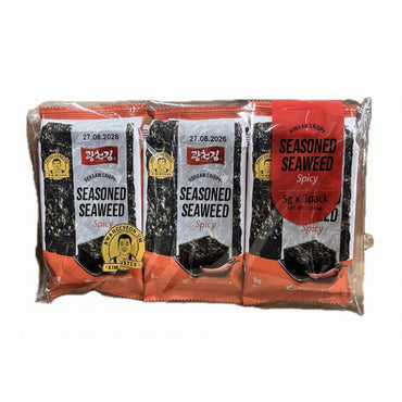 [Kckim] Seasoned Seaweed Snack Spicy (5gx3)x24