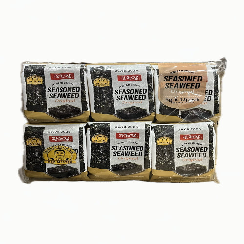[Kwangcheon] Seasoned Seaweed Snack 6x(12x5g)