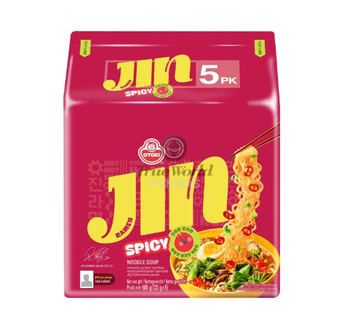 [OTOKI] Jin Ramen Multi Spicy 8x(5x120g) BTS JIN - seal sticker