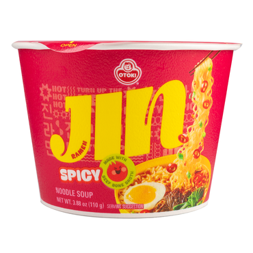 [Ottogi] Jin Ramen Spicy Big Cup 12x110g