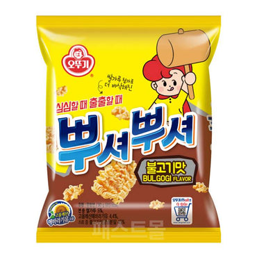 [Ottogi] Crunchy Ramen Snack Bulgogi (Ppushu Ppushu)24x90g