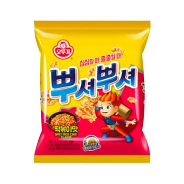 [Ottogi] Crunchy Ramen Snack Tteokbokki(Ppushu Ppushu)24x90g