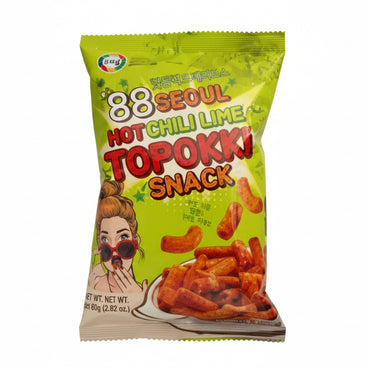 [Surasang] 88Seoul Topokki Snack Hot&Chili Lime 16x130g