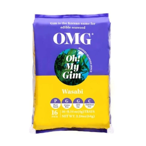 [OMG] Seasoned Seaweed Snack Wasabi 12x(9x4g)