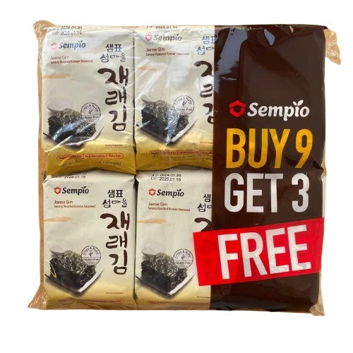 [Sempio] Seasoned Seaweed (Laver) in Pl Bag (Jaerae Gim) 10x(12x5g)