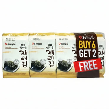 [Sempio] Seasoned Seaweed (Laver) in Pl Bag (Jaerae Gim) 12x(8x5g)