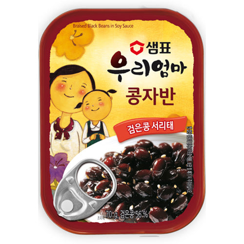 [Sempio] Canned Braised Black Bean in Soy Sauce 30x70g