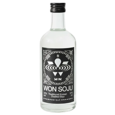 Won Soju Original(Korean distilled Liquor) 22% alc. 12x375ml