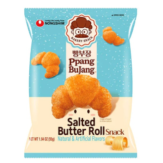 [Nongshim] Bbangbujang Salty Bread Snack 16x55g