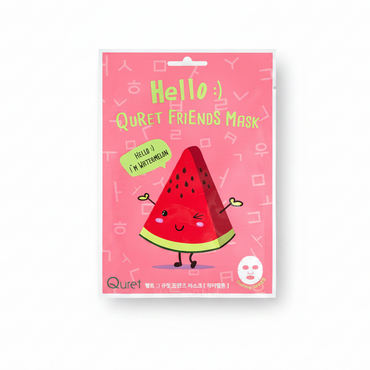 [Quret] Hello :) Quret Friends Mask - Watermelon 50ea