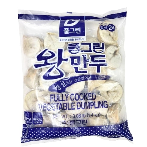 [Pulgreen] Frozen Cooked Vegetable Dumpling Wangmandoo 8x1.4kg