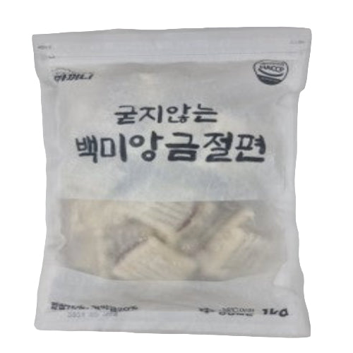 [AKKINI] Soft Red bean Paste White Flat Ricecake 10x1kg