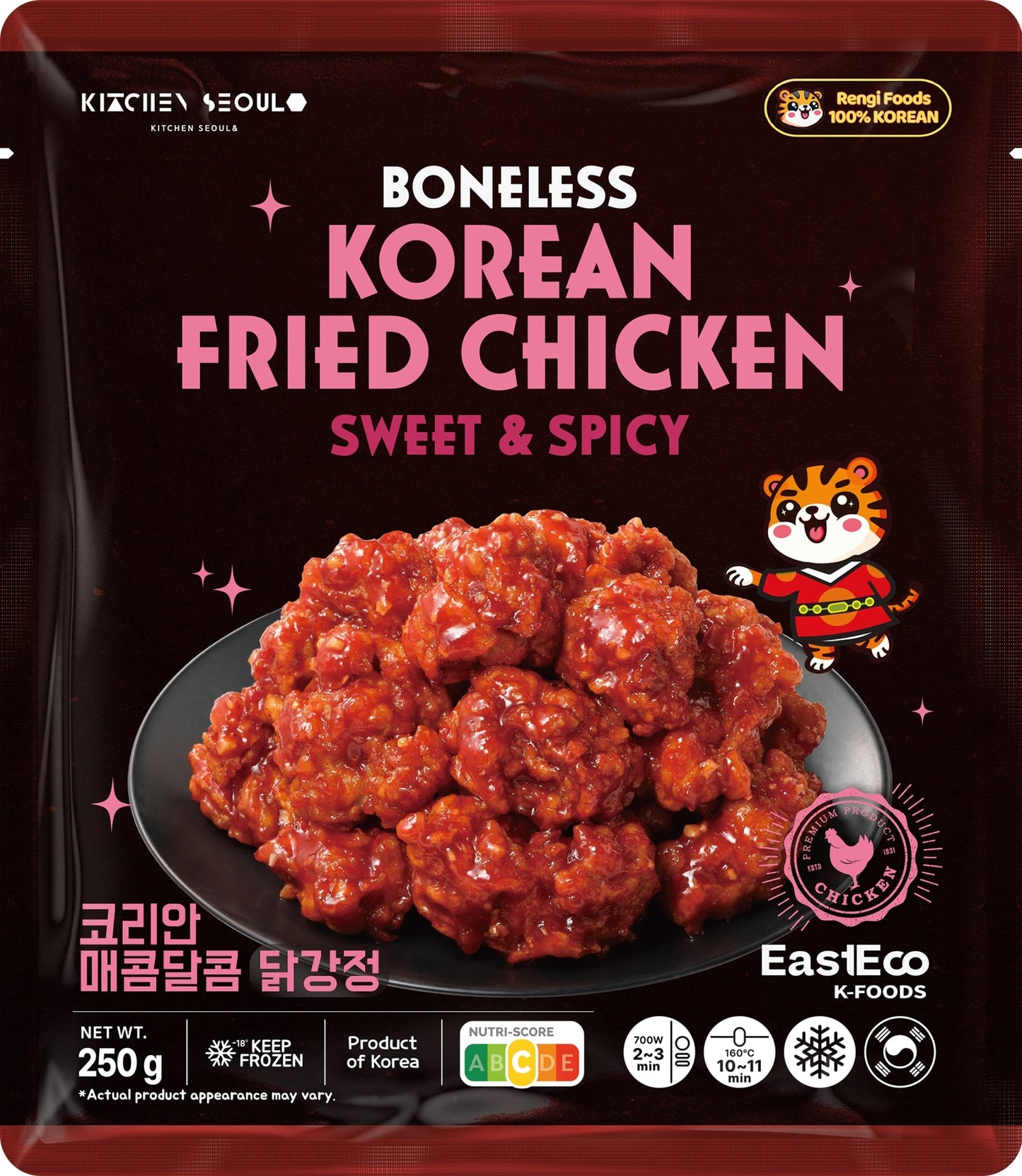 [Eastco] Korean Boneless Fried Chicken SweetSpicy 12 x 250g