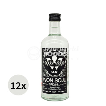 Won Soju Original(Korean distilled Liquor) 22% alc. 12x375ml