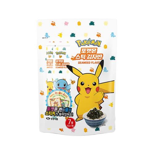 [Sunggyung] Pokemon Seasoned Seaweed Flake (Seal-Sticker) 25x56g