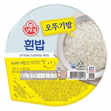[Ottogi] Microwavable Cooked Rice 6x(3x210g)