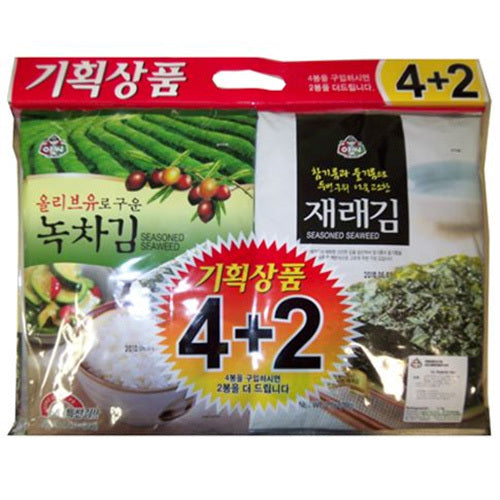 [Assi] Roasted & Seasoned Seaweed (Laver) 4+2 20x(6x20g)