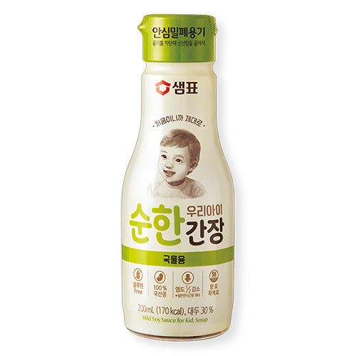 [Sempio] Mild Soy Sauce For Kid, Soup 12x200ml