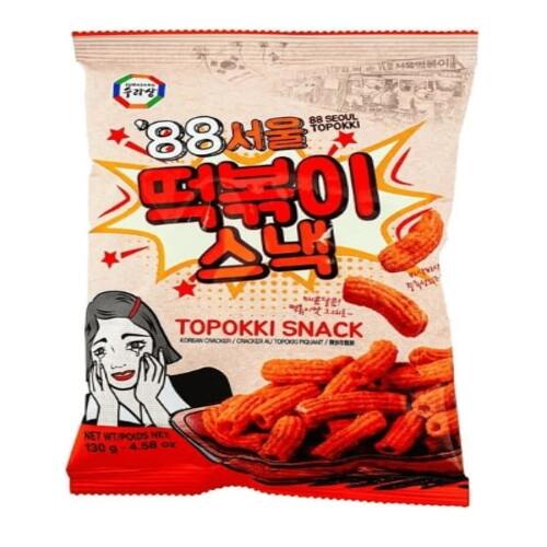 [88SEOUL] Topokki Snack, Sweet & Spicy Flavor 16x130g