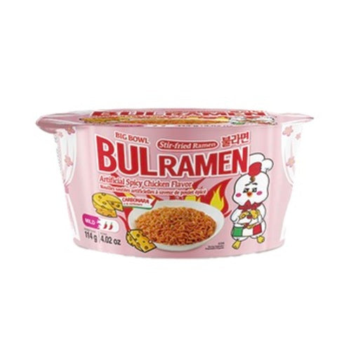 [Bulramen] Spicy Chicken Flavor Ramen Cup Carbonara 12x110g