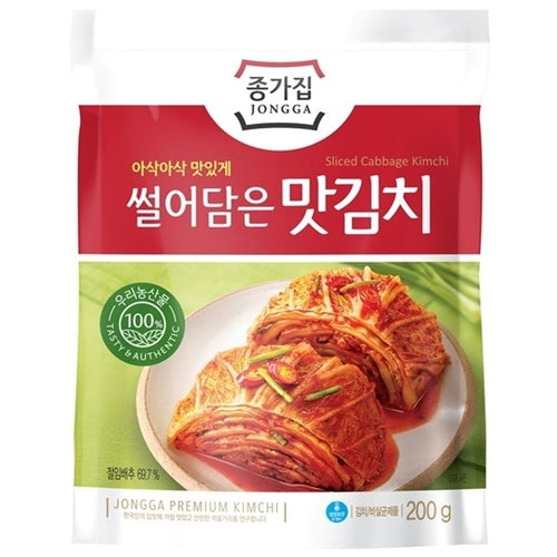 [Jongga] Sliced Cabbage Kimchi 20x200g