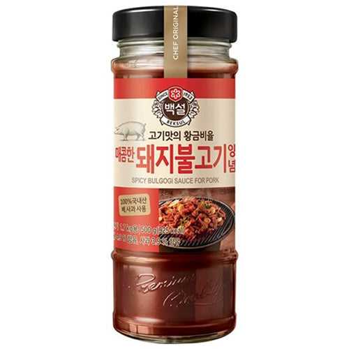 [Beksul] Korean BBQ Marinade For Pork Bulgogi(Spicy) 12x500g