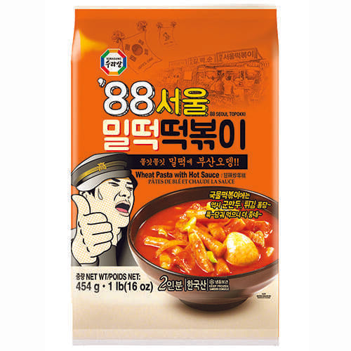 [Surasang] Frozen Wheat Cake (Topokki) with Spicy Sauce 24x454g