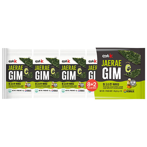 [Eat.k] Roasted & seasoned laver (8+2) 10x(10x4g)