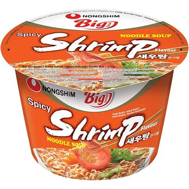 [Nongshim] Instant Cup Noodles, Shrimp Big Bowl 16x115g