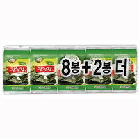 [Kwangcheon] Seasoned Seaweed Laver Oliveoil Green10x(10x5g)