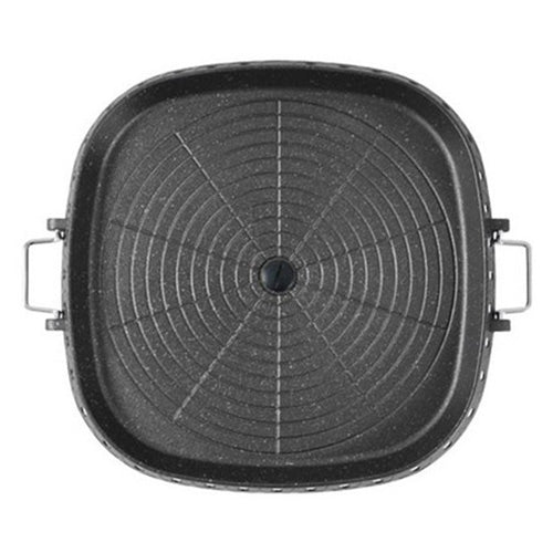 [Hanaro] Square Grill & Hot Pot Pan 320mm
