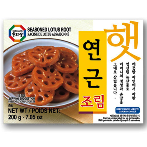 [Surasang] Frozen Seasoned Lotus Root 20x200g