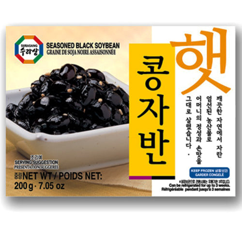 [Surasang] Seasoned Black Soybean with Soysauce (Kong Jaban) 20x200g