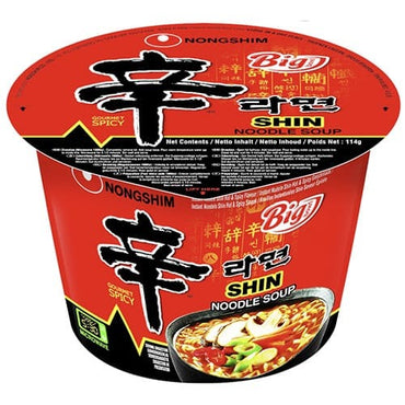 [Nongshim] Instant Cup Noodles, Shin Spicy Big Bowl 16x114g