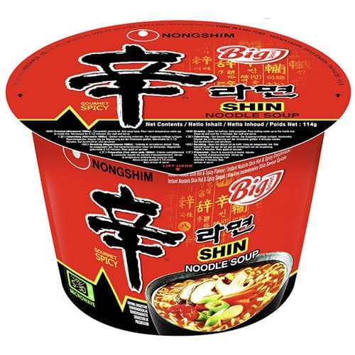 [Nongshim] Instant-Cup-Noodles, Shin Ramyun, Spicy Big Bowl 16x114g