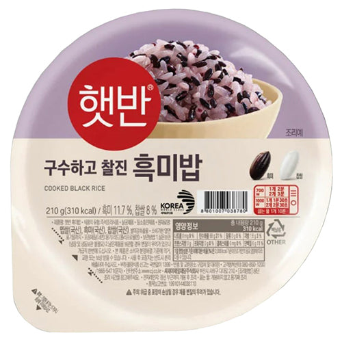 [CJ] Microwavable Cooked Rice (Black Rice) 12x(3x210g)