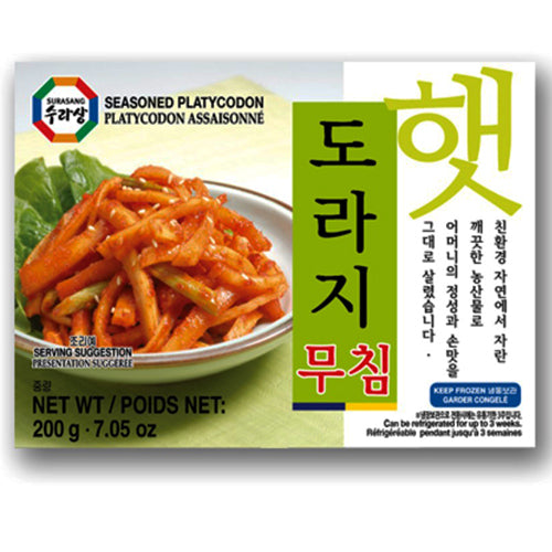 [Surasang] Frozen Seasoned Balloonflower Root (Doraji Muchim) 20x200g