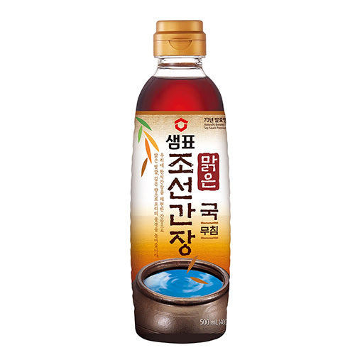 [Sempio] Naturally Brewed Soy Sauce for Soup, Chosun 24x500ml